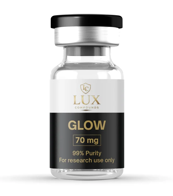 GLOW research product vial — Lux Compounds