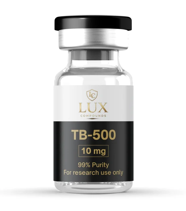TB-500 research product vial — Lux Compounds