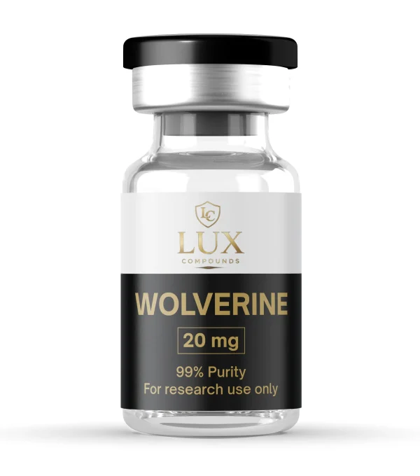 Wolverine research product vial — Lux Compounds
